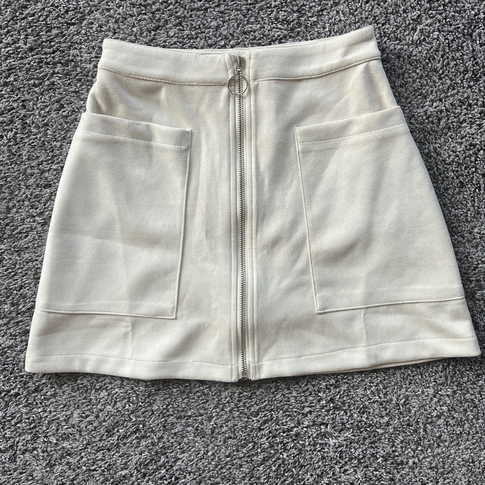 Fashion on Earth Tan High Waisted Skirt